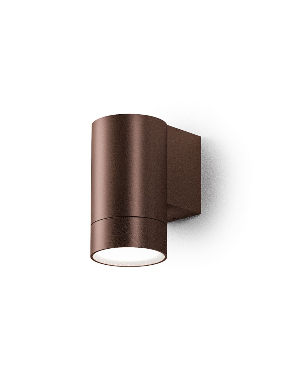 Applique Da Esterno Cilindrica GU10 Lily Marrone GES1063 Gea Led