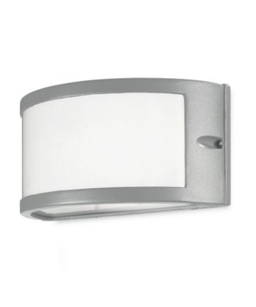 Applique Da Esterno Fascia Curva Greta Grigio GES140 Gea Led