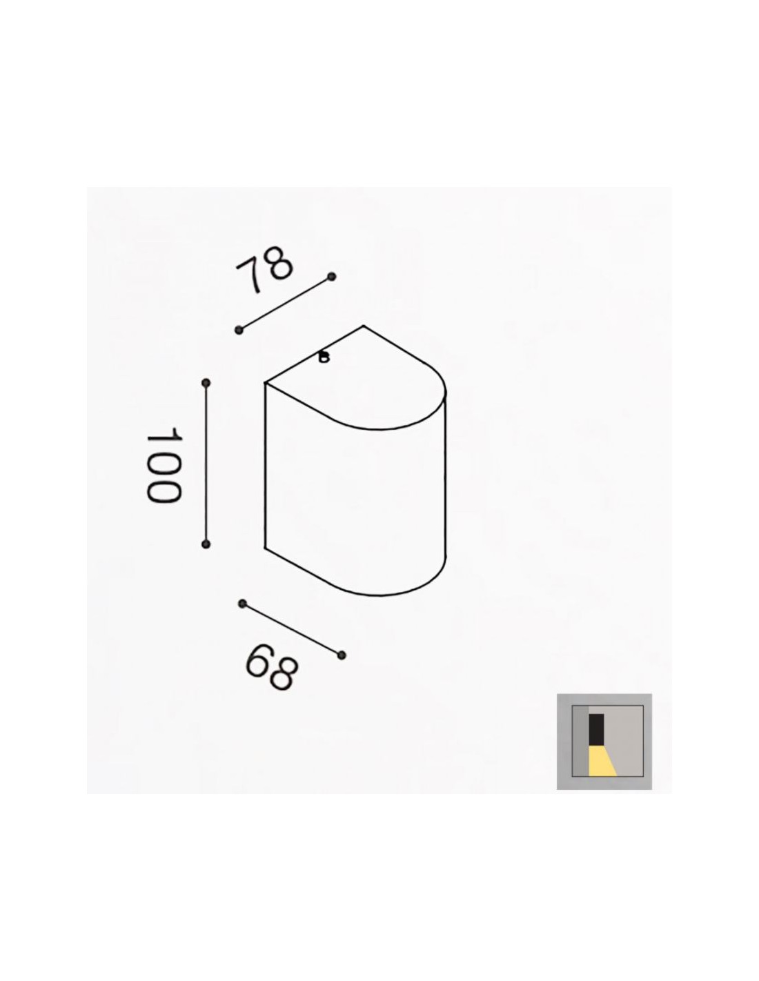 Applique Da Esterno Led GU10 Vejo Bianco IP44 GES900 Gea Led