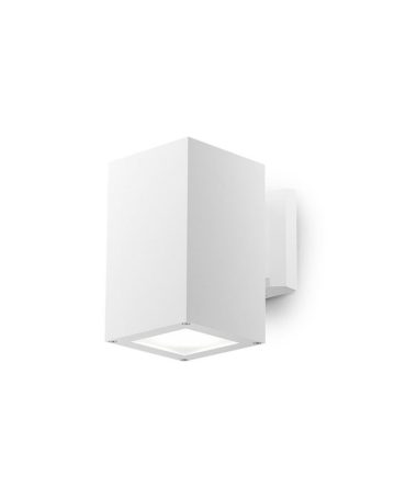 Applique Da Esterno Quadrata E27 Amon Bianco GES1014 Gea Led