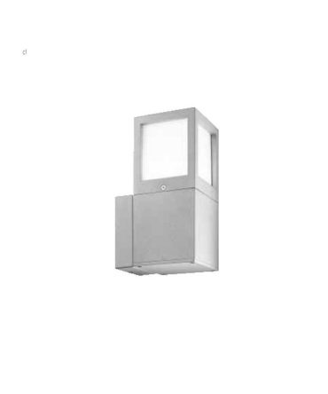 Applique Lanterna Quadrata Da Esterno Nora Grigio GES340 Gea Led