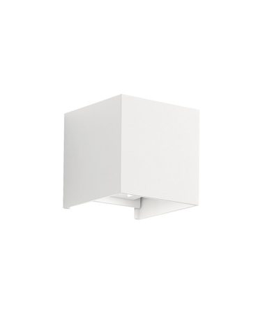 Applique Led Esterno Cubo Fascio Luce Regolabile 3000k o 4000k Henk Bianco GES860 Gea Led