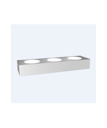 Applique Led Moderna 3 Luci Plate 1129/A3-BI Top Light Bianco