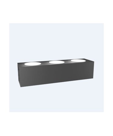 Applique Led Moderna 6 Luci Plate 1129/A6-GA Top Light Antracite
