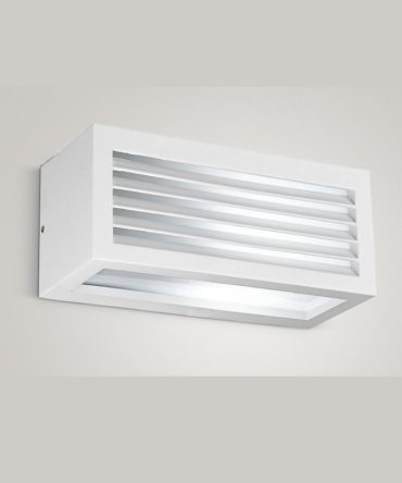 Applique Per Esterno Con Griglia Frangiluce Garo Bianco GES313 Gea Led