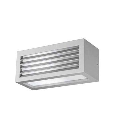 Applique Per Esterno Con Griglia Frangiluce Garo Grigio GES311 Gea Led
