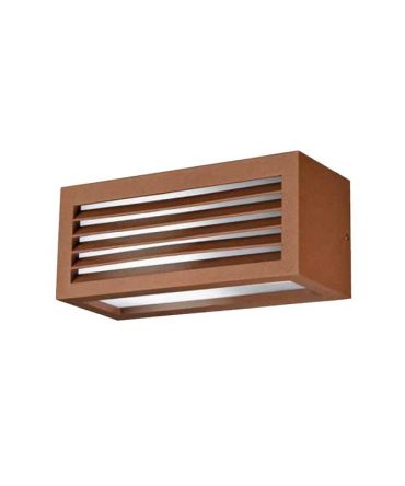 Applique Per Esterno Con Griglia Frangiluce Garo Marrone GES312 Gea Led