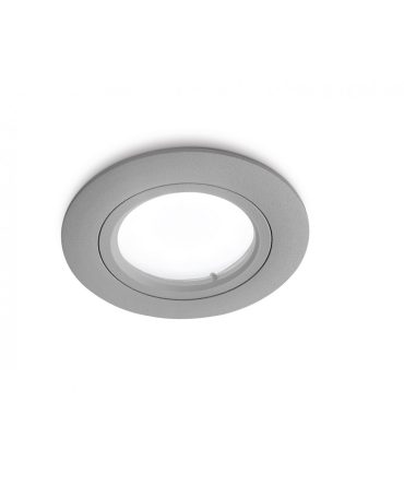 Faretto A Incasso Rotondo IP44 Era Grigio GFA313 Gea Led