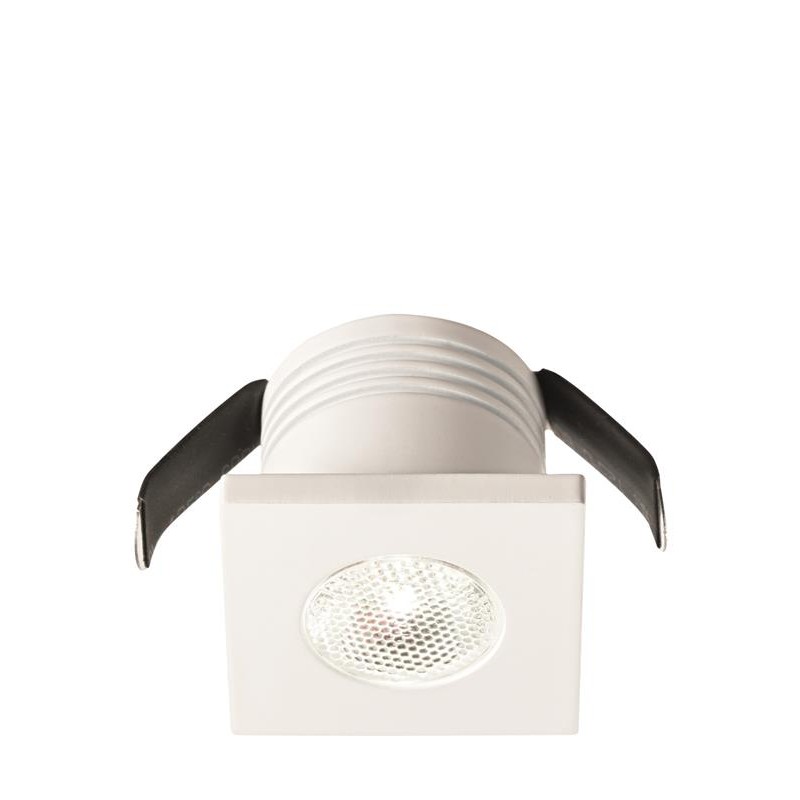 Faretto Da Incasso Quadrato Glam Led 3w 3000k Bianco Gea Led