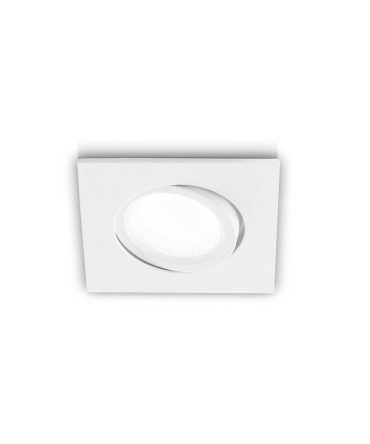 Faretto Da Incasso Quadrato Orientabile Orim Bianco GFA051 Gea Led