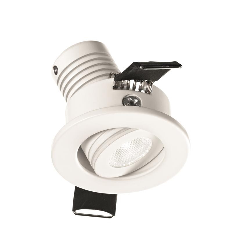 Faretto Da Incasso Rotondo Led 3w 4000k Elara Orientabile Gea Led