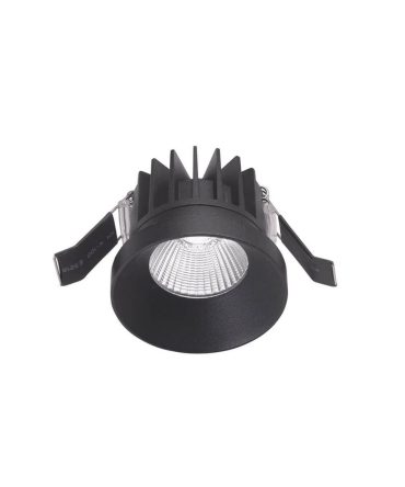 Faretto Da Incasso Rotondo Led 9w 3000k Ø7cm Danae Nero GFA302 Gea Led