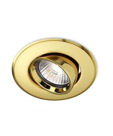 Faretto Da Incasso Tondo Orientabile Ariel Oro GFA003 Gea Led