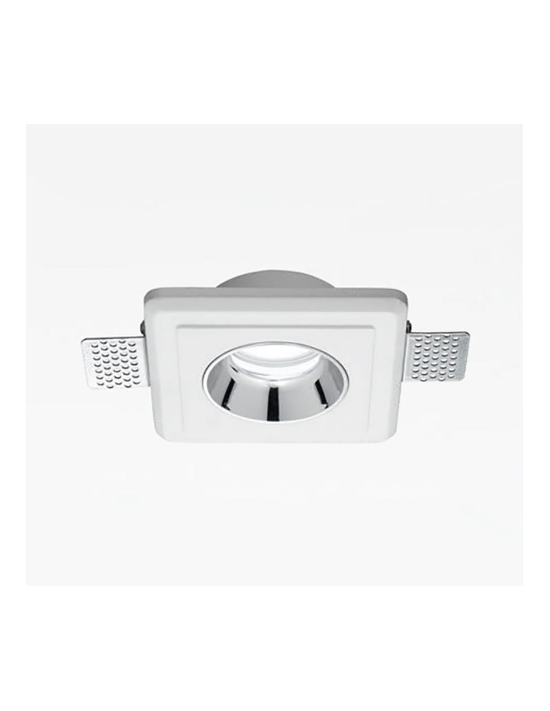 Faretto Incasso Gesso GU10 Hemera Quadrato Cromo GFA631 Gea Led