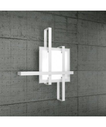 Lampda da parete/soffitto Cross 71 cm 1106/70 Bianco o Nero Top Light - Bianco