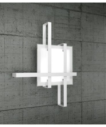 Lampda da parete/soffitto Cross 71 cm 1106/70 Bianco o Nero Top Light