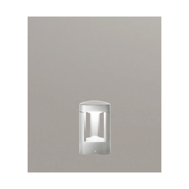 Paletto Basso Led Gx53 Da Esterno Janet 20 cm Grigio GES483 Gea Led