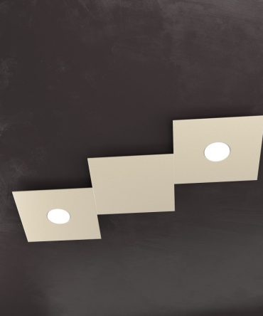 Plafoniera Led 2 luci componibile Eccentric sabbia 1156/2L1D Top Light