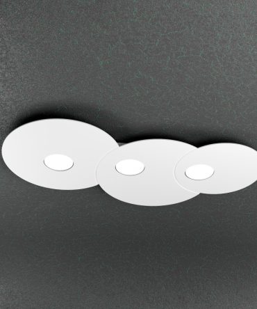 Plafoniera Led 3 luci Cloud 1128/PL3 R-BI Top Light bianco