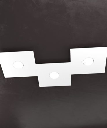 Plafoniera Led 3 Luci Componibile Eccentric Bianca 1156/3L Top Light