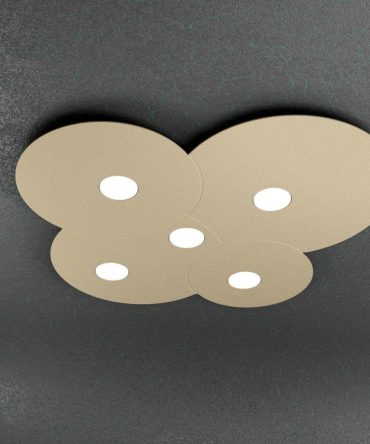Plafoniera Led 5 luci Cloud 1128/PL5-SA Top Light sabbia
