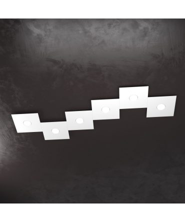 Plafoniera Led 6 luci componibile Eccentric bianca 1156/6L Top Light