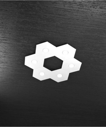 Plafoniera Led 6 luci componibile Hexagon bianca 1142/6L-BI Top Light