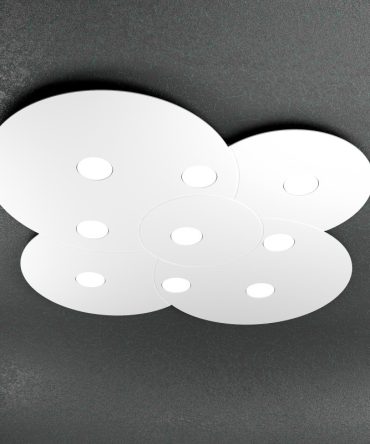 Plafoniera Led 9 luci Cloud 1128/PL9-BI Top Light bianco