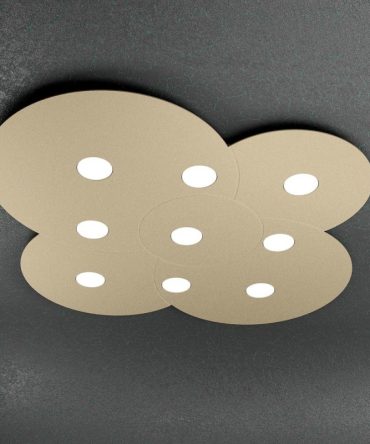 Plafoniera Led 9 luci Cloud 1128/PL9-SA Top Light sabbia
