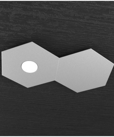 Plafoniera Led Hexagon 2 elementi grigio 1142/1L1D-GR Top Light
