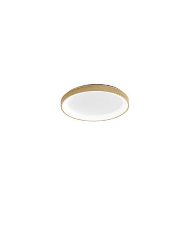 Plafoniera Moderna Anello Led 38w Krizia Ø48cm Bianco o Oro Gea Luce