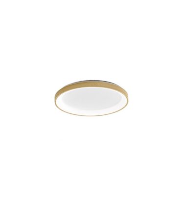 Plafoniera Moderna Anello Led 50w Krizia Ø58cm Bianco o Oro Gea Luce