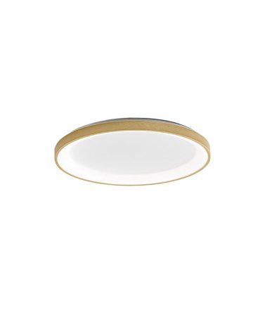 Plafoniera Moderna Anello Led 60w Krizia Ø78cm Bianco o Oro Gea Luce