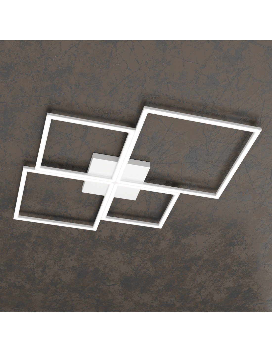 Plafoniera Moderna Four Squares Bianco Led 119W 3000K/4000K Top Light