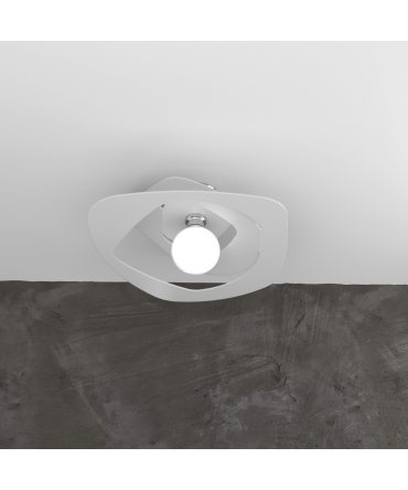 Plafoniera moderna Warped Ø50 cm bianca 1157/PL50 Top Light
