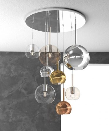 Sospensione 8 luci Future vetri multicolor 1155/S8 TMIX Top Light