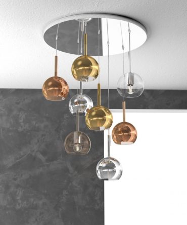 Sospensione 8 luci Future vetri multicolor 1155/S8 TP Top Light