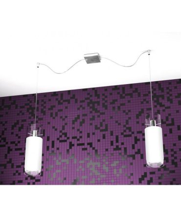 Sospensione Cilinder 2 luci con supporti 1078/S2-S Top Light