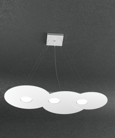 Sospensione Led 3+2 luci Cloud 1128/S3 R +2-BI Top Light bianco