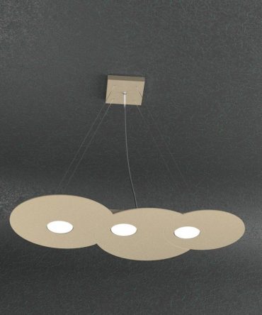 Sospensione Led 3+2 luci Cloud 1128/S3 R +2-SA Top Light sabbia