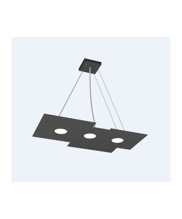 Sospensione Led 3+2 Luci Gx53 Plate 1129/S3 R+2 Top Light Antracite