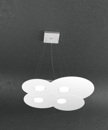 Sospensione Led 4+2 luci Cloud 1128/s4 +2-BI Top Light bianco