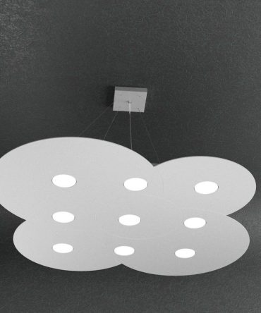 Sospensione Led 9 luci Cloud 1128/S9-GR Top Light grigio