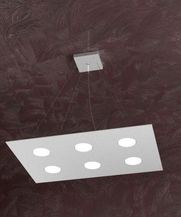 Sospensione Led Area 1127/S6 R-GR Top Light grigio