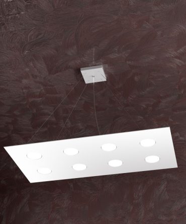 Sospensione Led Area 1127/S8 R +3-BI Top Light bianco