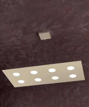 Sospensione Led Area 1127/S8 R-SA Top Light sabbia