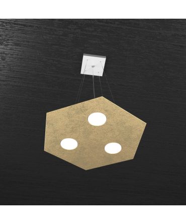 Sospensione Led Gx53 Hexagon 3 luci oro 1142/SP Top Light