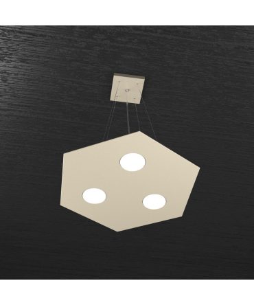 Sospensione Led Gx53 Hexagon 3 luci sabbia 1142/SP Top Light