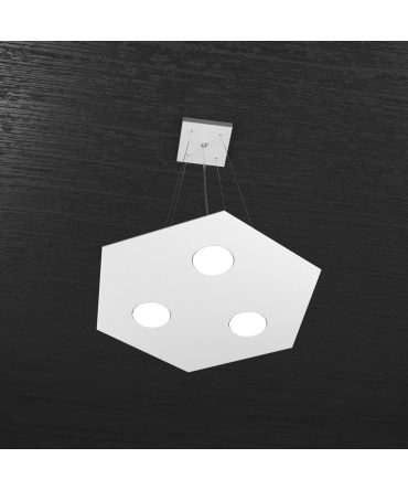 Sospensione Hexagon 3+1 grigio 1142/SP+1 Top Light