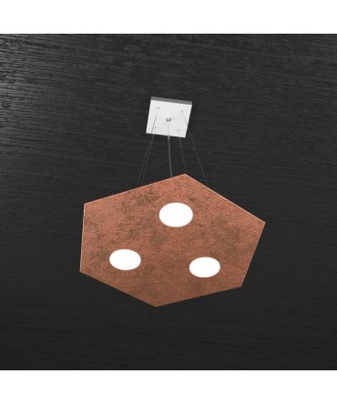 Sospensione Hexagon 3+1 rame 1142/SP+1 Top Light